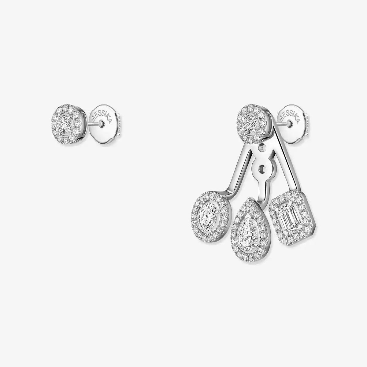 [Loco] My Twin Trio  Diamond Earrings