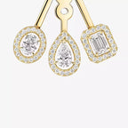 [Loco jewelrys] My Twin Trio  Diamond Earrings