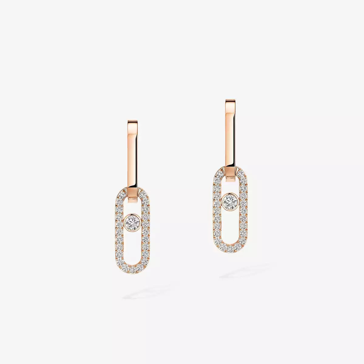 [Loco]Move Link Diamond Earrings