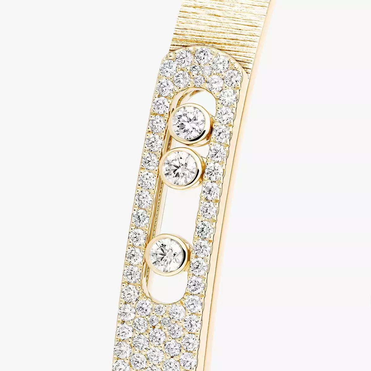 [Loco]Move Noa Ciselé half pavé bangle