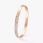 [Loco]Move Noa Rose Gold Pavé Diamond Bangle Bracelet