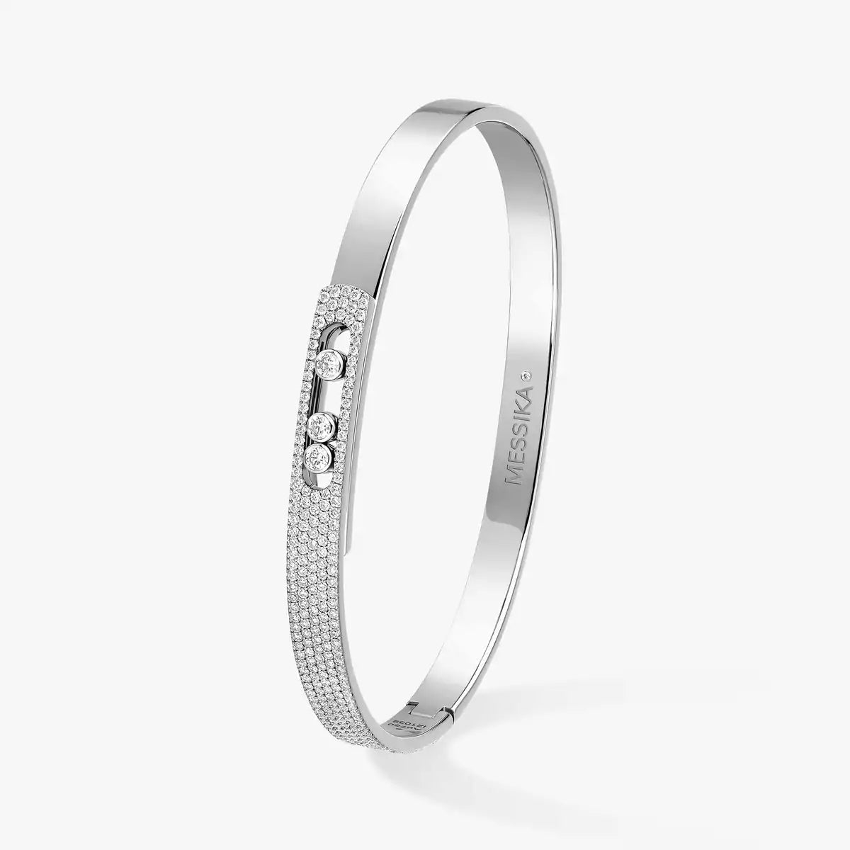 [Loco]Move Noa Rose Gold Pavé Diamond Bangle Bracelet