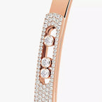 [Loco jewelrys]Move Noa Rose Gold Pavé Diamond Bangle Bracelet