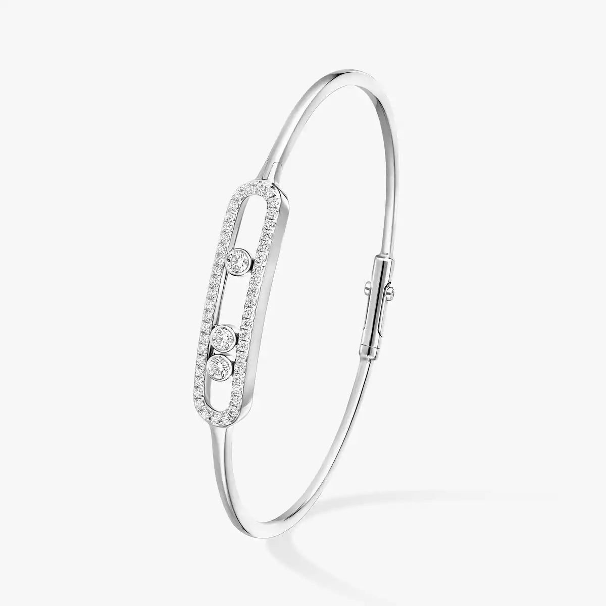 [Loco]Move Pavé Diamond Bangle Bracelet M