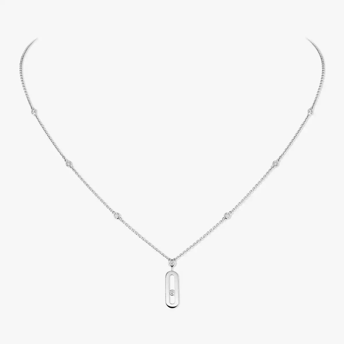 [Loco jewelrys] Move Uno Gold Diamond Long Necklace