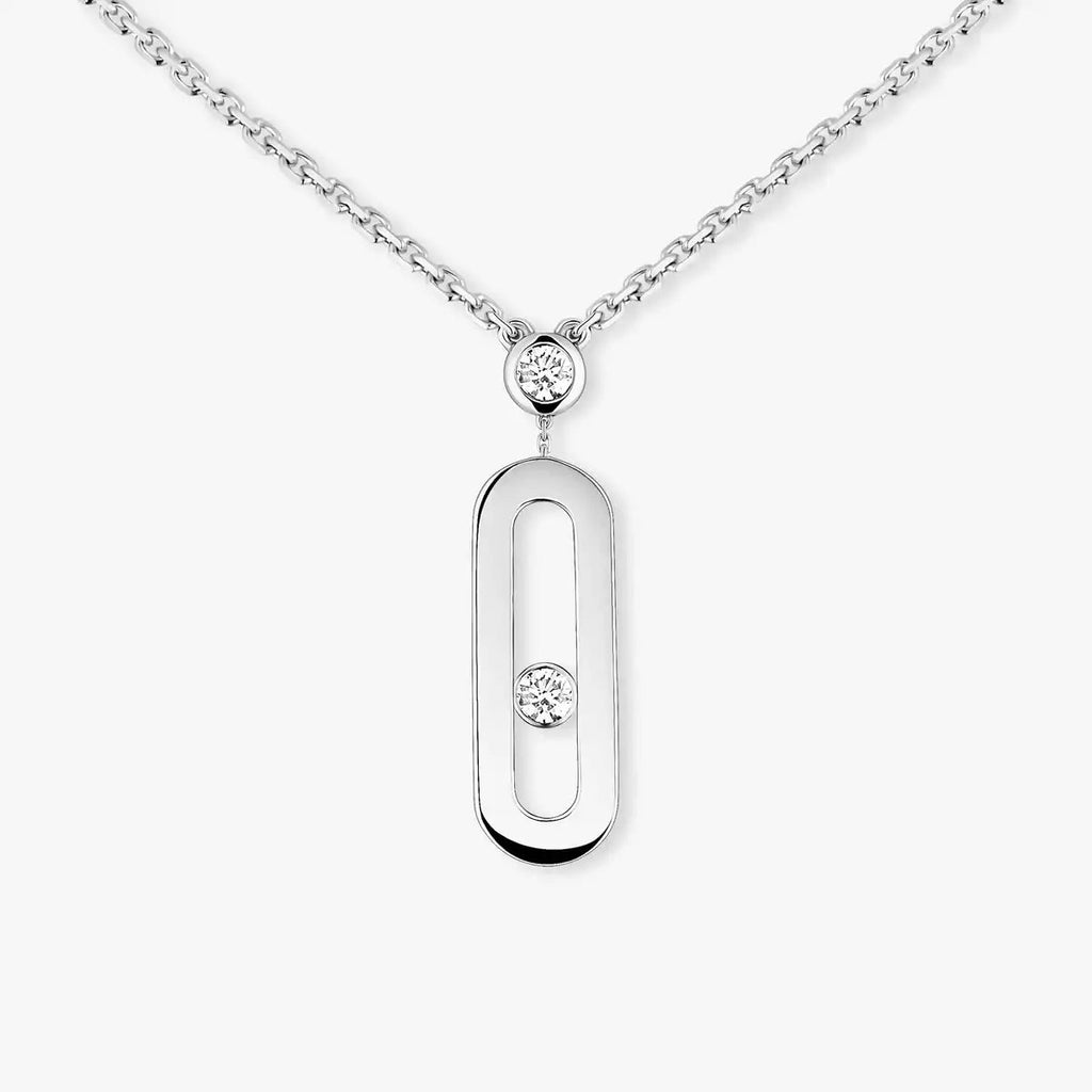 [Loco jewelrys] Move Uno Gold Diamond Long Necklace