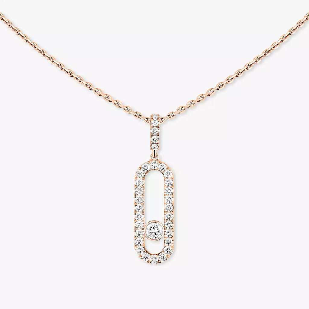 [Loco]Move Uno Diamond Necklace in Rose Gold