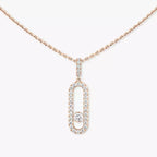 [Loco]Move Uno Diamond Necklace in Rose Gold