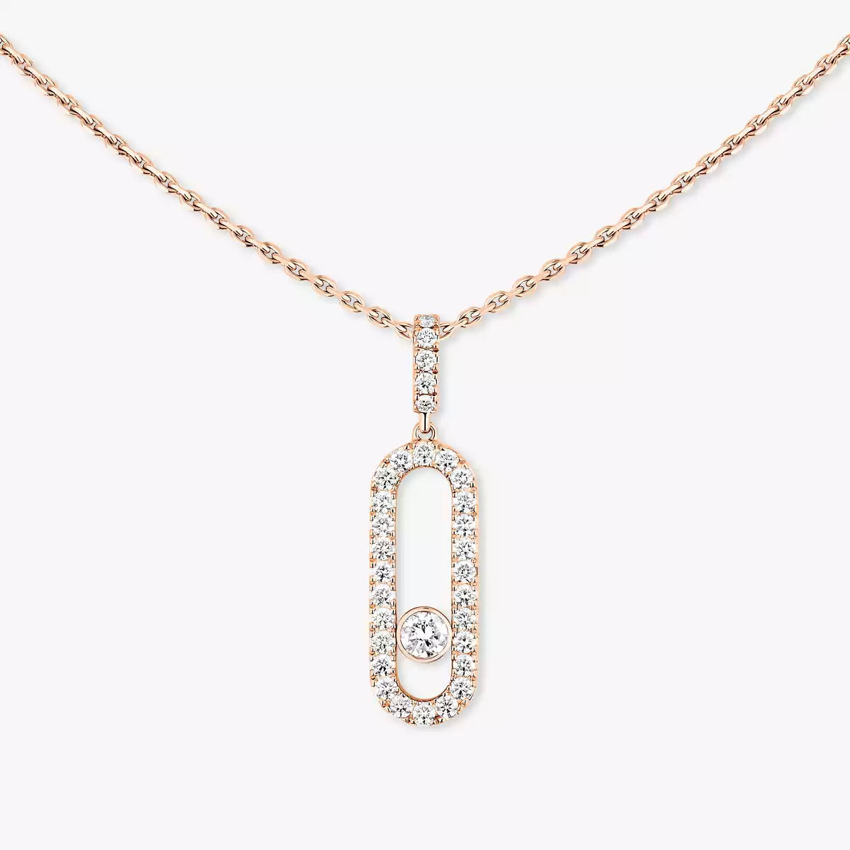 [Loco]Move Uno Diamond Necklace in Rose Gold