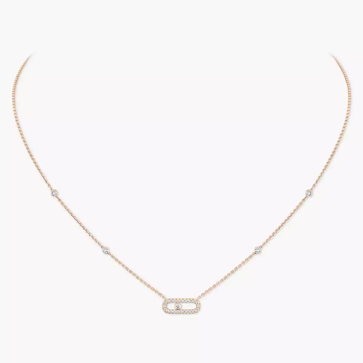 [Loco jewelrys]Diamond Necklace Move Uno