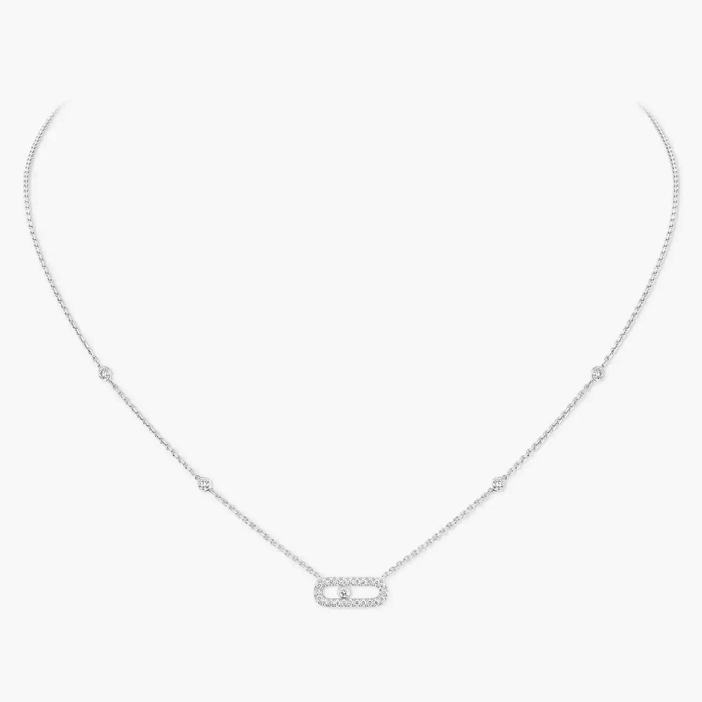 [Loco jewelrys]Diamond Necklace Move Uno