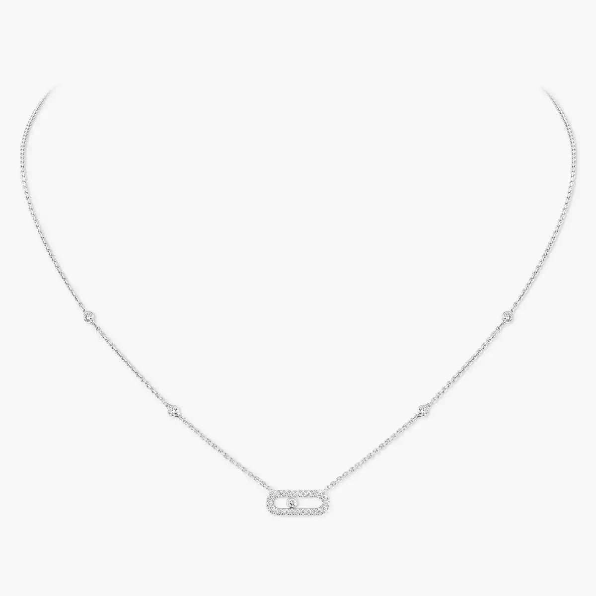 [Loco jewelrys]Diamond Necklace Move Uno