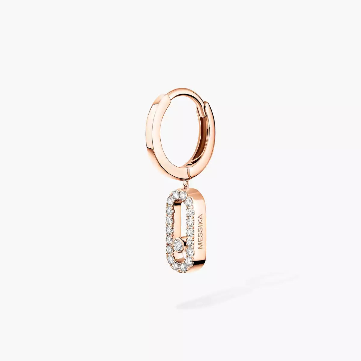 [Loco]Move Uno Single Diamond Hoop Earring