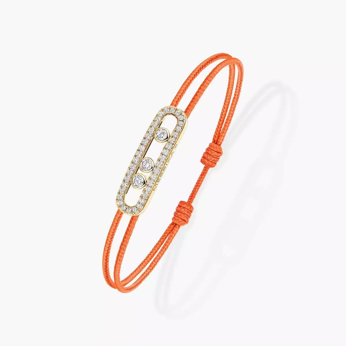 [Loco]Messika Care(s) pink cord pavé bracelet