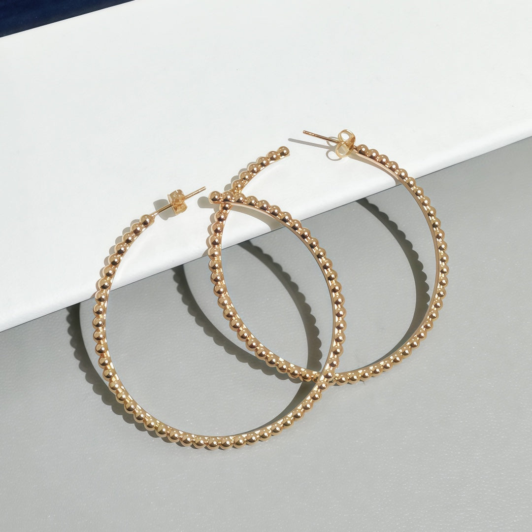 [Loco JURI] SMOOTH BEAD STUD EARRINGS