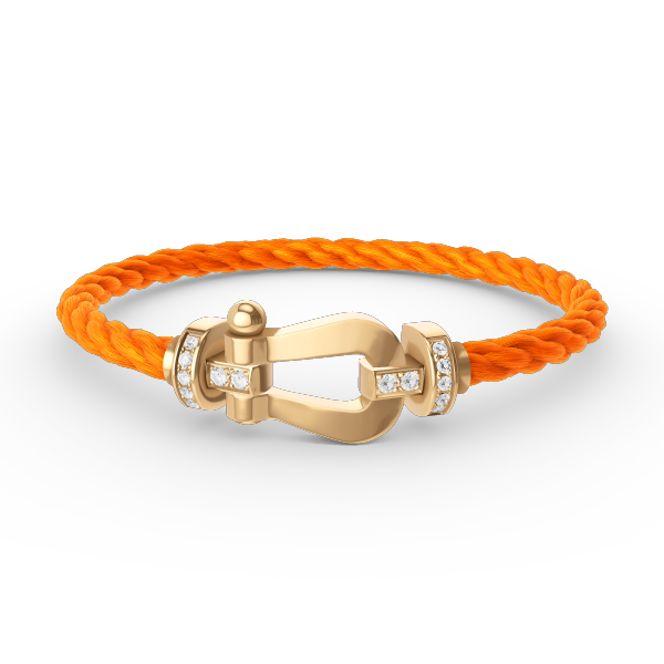 ¡®Loco¡¯FORCE LARGE HORSESHOE HALF DIAMOND BRACELET GOLD