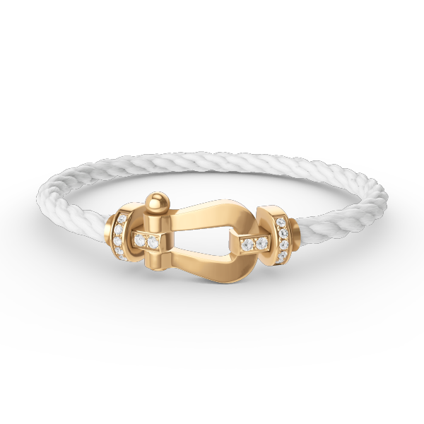 ¡®Loco¡¯FORCE LARGE HORSESHOE HALF DIAMOND BRACELET GOLD