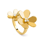 ¡®Loco¡¯CLOVER COMOS GOLD DIAMOND RING
