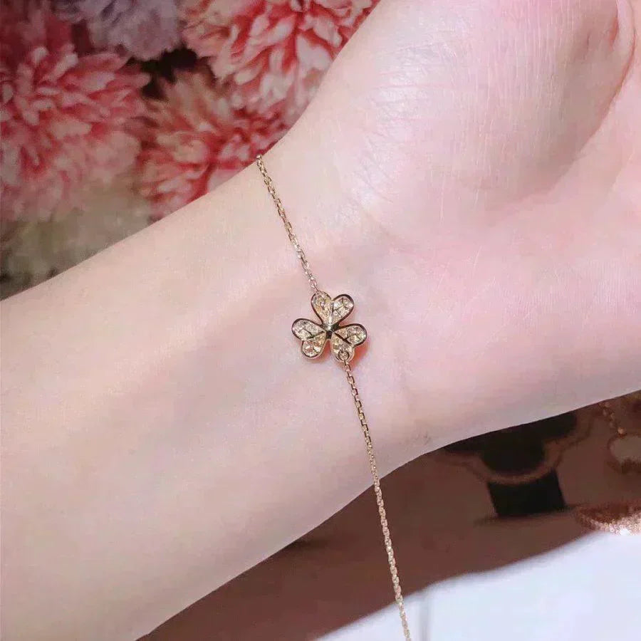 ¡®Loco¡¯FRIVOLE GOLD FLOWER DIAMOND BRACELET