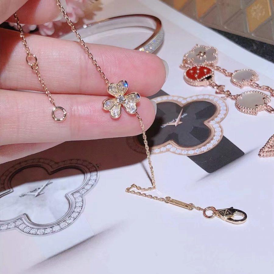 ¡®Loco¡¯FRIVOLE GOLD FLOWER DIAMOND BRACELET