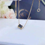 ¡®Loco¡¯CLOVER ONYX SINGLE FLOWER BRACELET